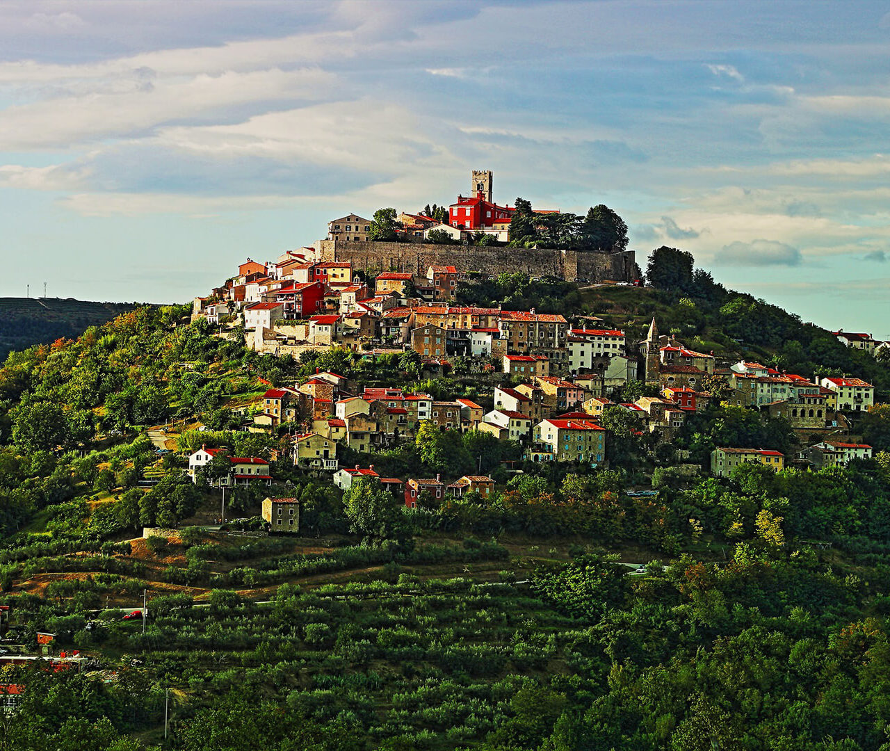 Hum, Motovun and Grožnjan from Rovinj